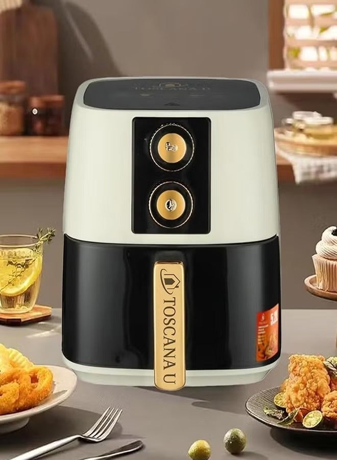 توسكانا يو مقلاة هوائية 5.2 لتر 1500 واط مع تحكم في درجة الحرارة - Image 4